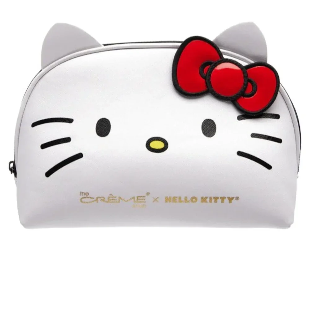 Hello Kitty x The Crème Shop Dome Makeup Travel Pouch (Red) - Picture 1 of 12